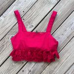 Tularosa  Women's Red Tasselled Crop Top Size S Photo 1