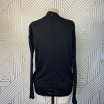 Alice + Olivia  Air Top Long Sleeve Blouse Faux Wrap‎ Draped Black Size Small Photo 8
