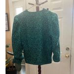 Women's Teri Jon Green Silk Blazer Size 10 Photo 5