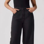 Levi's 🆕 NWT Levi’s Cinch Baggy High Rise Straight Leg Jeans Wide-Leg Black Sz 25 X 31 Photo 0