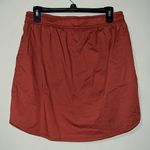 Sundry  for EVEREVE size 2 woven Sunday skirt brick color with pockets bungee nwt Photo 5