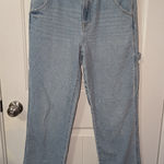 Sincerely Jules High Rise Carpenter Cargo Jeans W27 Light Wash Blue Size 27 Photo 0