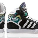Adidas  Extaball High-top sneaker with multicolor butterfly print. Photo 0