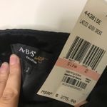 ABS Allen Schwartz NEW satin Black Strapless dress Photo 2