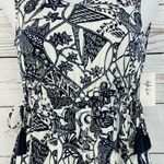 Style & Co Small Cropped Jumpsuit Floral Sleeveless V-Neck Stretch Elastic Waist Photo 3