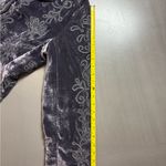 Laura Ashley Embroidered Velvet Jacket Renaissance Vintage Whimsigoth Purple PL Photo 12