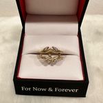 Diamond wedding ring wrap guard! 14K gold vintage style double band! Photo 0