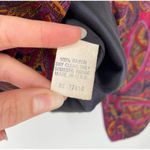 Vintage H. Stockton Atlanta Bohemian Paisley Blazer Size 12 Purple Photo 11