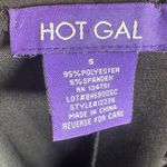 Hot Gal  black zipper sleeve fit and flare mini dress size small Photo 3