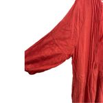 Bloomchic  burnt orange 18-20 plus slub cotton knee length vneck keyhole pockets Photo 7