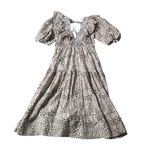 SEA New York Size 10 Calla Cheetah Brown Puff Sleeve A Photo 3