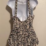 Catalina Black and White Skirted One Piece Bathing Suit Photo 3