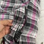 Odyn small purple plaid waterproof zipper top jacket shirt w/belt pockets Photo 14