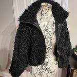 Forever 21 Moto Faux Fur Cover Bolero Shrug Shawl crop blazer Teddy Shearling Fuzzy Sherpa Mock zip Puffy Chunky textured tweed Photo 4