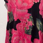 Vintage Units Black Pink Floral Sleeveless Top Size Medium Y2K Grunge Girly Photo 3
