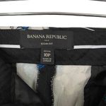 Banana Republic Floral Print Sloan Fit Crop Petite Pants Size 10P Black Blue Photo 4