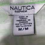 Nautica Women’s Green White Floral Print Cotton Sleep Shirt Dress Size Medium NW Photo 8