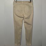 Anthropologie  Pilcro Mid Rise Skinny Jeans Cream Ivory Women’s 26 Photo 4