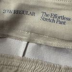 Croft & Barrow  SZ 20W Straight Pants Stretch Pull-On Mid-Rise Flat Front Pockets Photo 6