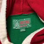 Ugly Christmas Sweater Hooded Santa Claus Holiday XL Green Photo 3