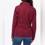 J.Crew  • Burgundy Resin Coated Twill Field Jacket Photo 2