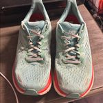 Hoka  Women's Aqua and Coral Athletic Shoes Photo 2