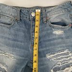 American Eagle Tomgirl Jeans Acid Wash Ripped Distressed Button Fly Size… Photo 6
