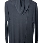 A pea in the pod A Pea In The Pod Crossover Nursing Sweater Top Cowl Neck Ribbed Black Medium Photo 0