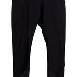 Lululemon  Leggings Womens 4 Black Tight Stuff Scalloped 23" Crop Luxtreme Photo 0