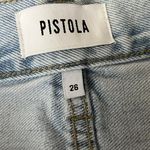 Pistola Presley High Rise Straight Leg Distressed Jeans in Light Wash Size 26 Photo 4