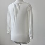 Billabong Vintage Y2K Cotton Off-White Lace V-Neck Long-Sleeve BlouseTop Small Photo 6