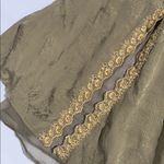 Anthropologie NEW Odd Molly Shivers strap green & gold boho dress size 1 XS Photo 3