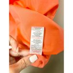 Jason Wu Sleeveless V-Neck Fit & Flare Tiered Midi Dress Orange Women's Size M Photo 3