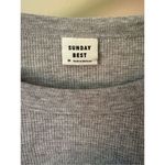 Aritzia  Sunday Best Baby Relaxed waffle-knit longsleeve In Heather Gray Photo 8