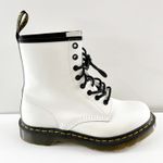 Dr. Martens  1460 Combat High Top Leather Eye Lace Up Boots White 8 Photo 1