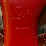 Christian Louboutin MJ embellished croc-effect patent-leather sandals size 35 Photo 5