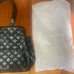 Hello Kitty  Black Quilted Pocketbook with Silver Bow Photo 2