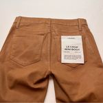 frame denim Frame Le Crop Mini Boot Coated Jeans Womens Size 24 Mid-rise Brown Tan Camel NEW Photo 10