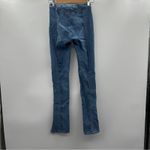 Free People We The Riley Slit High Rise Split Hem Light Wash Skinny Jeans Sz 25 Photo 3