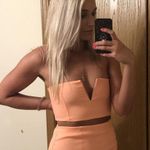 Sabo Skirt Y2K  cropped top neon tangerine tube top v neck tumblr 2010s vintage Photo 1