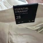 J.Crew factory essential straight white jean in all-day stretch bx520 size 28 Photo 9