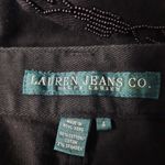 Ralph Lauren  Jeans Women's Size 4 Black Bead Embellished Denim Pants Photo 2
