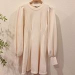 En Saison Aislin Mini Sweatshirt Dress in Natural Cream Size Small NWT Photo 1