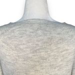 Loft  Sweater Heather Grey Textured Neutral Knit Pullover Crewneck Raglan Sleeve Photo 3