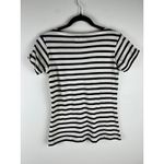 Maison Labiche Paris Striped Tee "the cru" Small Embroidered Cotton French Style White Photo 2