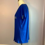 47 Brand LA Dodgers Los Angeles Dodgers blue high low scoop neck T shirt Size medium Photo 3