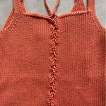 Ralph Lauren VTG  Crochet Knit Tank Top 90's Y2K Orange Casual Size Small Ribbed Photo 1