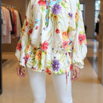 Escada sport floral silk blouse Floral Print Women's Top size 38 Escada blouse Red Photo 0