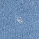 Dior Christian  Monsieur vintage V Neck Sweater XL Blue Embroidered Logo Photo 3
