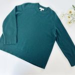 Nordstrom Classic Crew Neck Green Cashmere Sweater Photo 5